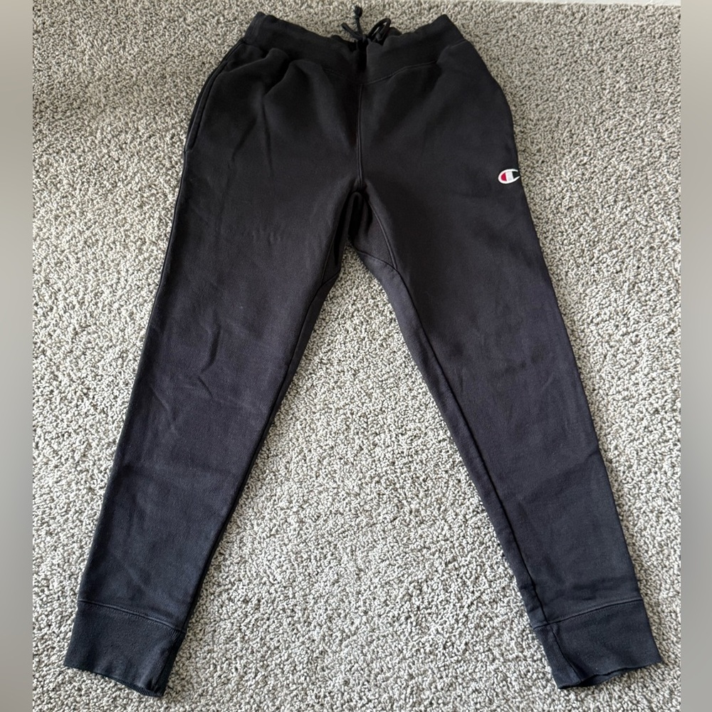 Champion Black Tapered Sweatpants